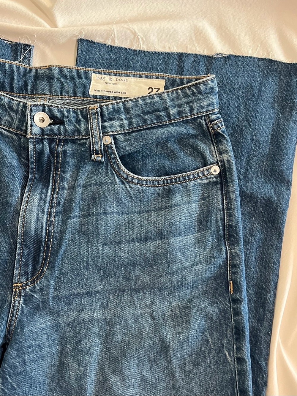 Rag & Bone Lori Mid Rise Wide Leg Jeans ✨ - Picture 3 of 6
